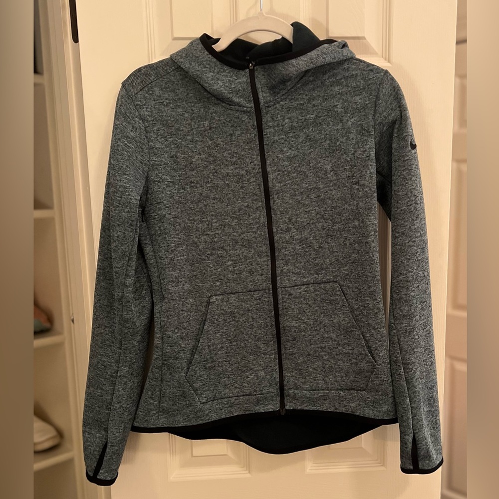 Nike Dri-Fit Green Heathered Hooded Jacket
